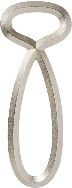 Silberner "Räder Flaschenfreund" Flaschenöffner aus Metall, modernes Design für einfaches Öffnen von Flaschen.